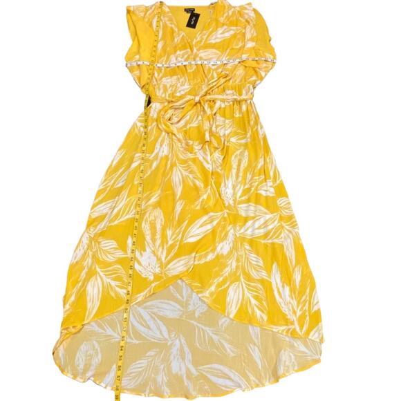 City Chic Maxi Dress 22 XL Plus Size Long Dress Tropical Bohemian Cruise Resort - Picture 9 of 15